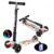 Kids Foldable Adjustable Scooter with Flash Wheel 1pc – MULTI GRAFFITI