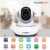 FLOUREON 720P Wifi 1.0 Megapixel Wireless CCTV Security IP Camera EU – BLACK WHITE EU PLUG