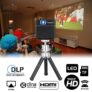Exquizon S6 Mini Cube DLP Pocket Projector – BLACK EU PLUG