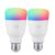 YEELIGHT 10W RGB E26 Smart Light Bulbs 2pcs – White E26 2PCS