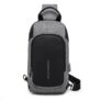 KAKA 2018 New Chest USB Messenger Crossbody Bags for Men – GRAY