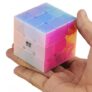 Qiyi Jelly Stickerless 3 x 3 x 3 Magic Cube Toys – MULTI-A