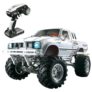 HG P407 1/10 2.4G 4WD Rally Rc Car for TOYATO Metal 4X4 Pickup Truck Rock Crawler RTR – WHITE