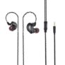 Alfawise V10 HiFi In-ear Stereo 8 Drives Hybrid Headphones – BLACK HEADPHONE