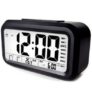 Voice Clock Big Screen Sensitive Smart Alarm Clock Work Day Bed Electronic Clock – BLACK
