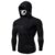 Sweat à Capuche Crâne Masque Zippée à Cordon – NOIR XL