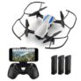 helifar H1 720P WiFi FPV Altitude Hold Foldable RC Quadcopter – 3 battery