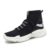 gocomma-Sports Knit Shoes High-top Running Shoes – BLACK EU 42