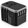 Gocomma Universal Global Travel Power Adapter – Gray