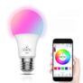 Colorful Smart WiFi Bulb Support Alexa / Google Voice Control for Home – White