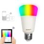 JIAWEN E27 9W Smart RGB Bulb Wireless APP Control Working with Zigbee Hub AC 100 – 240V – WHITE