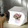 Alfawise PU5022 Mini Folding Photostudio Lightbox with 2 LED – WHITE