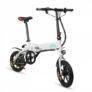 FIIDO D1 Folding Electric Bike Moped Bicycle E-bike – White 10.4Ah Battery