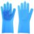 gocomma Silicone Dishwashing Gloves with Wash Scrub – BLUE
