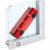 Magnet Glass Double-sided Large Suction Window Cleaning Brush 2pcs – Red