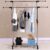 Telescopic Folding Double Pole Drying Rack – Black