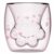 Cat Claw Cup Cat Claw Glass Double-layer High Temperature Resistant Glass – Transparent