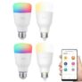 Yeelight YLDP06YL / YLDP05YL E27 Wireless WiFi Control Smart Light Bulb 4PCS – White 4PCS