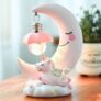 Creative Unicorn Moon Fantasy Night Light – Pink