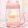 UTORCH 3 in 1 Mini Humidifier with LED Light and Mini Fan – Pink