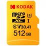Kodak High Speed U3 A1 V30 Micro SD Card TF Card – Yellow 512G