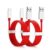 2PCS 4A Fast Charging Data USB Type-C Cable for Oneplus 6T / 6 / 5T / 5 / 3T – Red