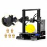 Creality3D Ender – 3X ( Ender – 3 Upgraded Version ) 3D Printer with Tempered Glass Bed + 5pcs 0.4mm Nozzles – Black EU Plug / With Glass Bed + 5 x Nozzle