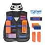 Children’s Tactical Vest Equipment for The Nerf Gun Attack Elite Series – Black