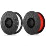 Alfawise 3D Printer PLA 1.75mm Filament 2pcs – Multi Red + white