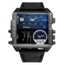 Men’s Fashion Sports Electronic Watch 30 Meters Waterproof – Black Black