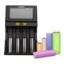 MiBOXER Wholesale LCD Smart Battery Charger Miboxer C4 For Li-ion IMR ICR LiFePO4 18650 14500 26650 21700 AAA Batteries 100-800mAh 1.5A – Black