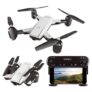 ZD5 Dual Camera 1080P Folding FPV RC Drone – RTF – White 1080P Camera