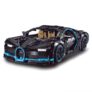 DC – 3388 1:8 Sports Car Assembled Building Blocks 3625PCS – Black