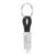 CHUMDIY 3-in-1 Keychain Data Sync Charge Cable – Black