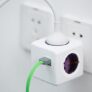 gocomma 1810 Cube Socket 4 EU Plug + 2 USB – Purple