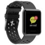 Kospet DK08 Smart Watch with Senmi-permeable Screen – Black Silicone strap