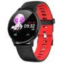 Alfawise S16 1.22 inch HD Color Display Sports Smart Watch with Blood Pressure Heart Rate Detection – Red