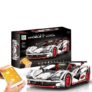 MOC – 6687 Cool 1:10 Sports Car Building Blocks 2.4G / APP Remote Control Two Modes – White