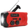 gocomma Solar Hand-cranked Radio Camping Light – Red