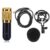 BM-800 Professional Studio Condenser Sound Recording Microphone + Plastic Shock Mount Kit for Recording – Black
