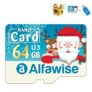 Alfawise Christmas Fun Edition Micro SD TF Card 3 In 1 64GB High Speed Memory Card Pack – Multi 64GB U3XC