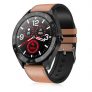 Alfawise Watch 6 47mm Smart Watch 24 Hours Health Data Monitor 7 Sports Modes Call Message Reminder Music Camera Control – Brown