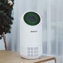 Alfawise P2 HEPA Smart Air Purifier Air Quality Monitor 3 Wind Speeds Touch Screen Low Noise 110m³/h CADR 3-layer Filter System – White Air Monitor Version