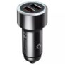 70mai CC02 English Version Metal QC3.0 Fast Charging 2 USB Ports Output Smart Car Charger for Vehicle 12 – 24V from Xiaomi youpin – Gray