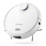 Alfawise V10 Max Robot Aspirateur de Navigation Laser Sec et Humide 2 en 1 Balayage Vadrouille Serpillière Recharge Automatique Reprise Contrôle Intelligent d’Application Prise en Charge Alexa Google Home Prise EU – Blanc