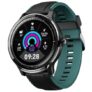 Kospet Probe 1.3 inch Screen Smart Sports Watch IP68 Waterproof Fitness Tracker Health Monitor Bluetooth Smartwatch with Replaceable Strap – Black Extra Green Strap