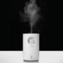Bilikay M107 700ml Ultrasonic Electric USB Home Air Mist Humidifier Essential Oil Diffuser Atomizer Bear for Large Room with Colorful Night Light – Milk White