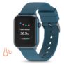 TICWRIS GTS Real-time Body Temperature Watch Heart Rate Monitor 7 Sports Modes Sports Smartwatch with Temp Sensor Bluetooth 4.0 – Blue