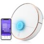 360 S7 Laser Navigation Robot Vacuum Cleaner with SLAM Route Planning 2000Pa Suction Mopping Off-limit Setting – Milk White