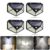 100 LED Solar Powered 600lm PIR Motion Sensor Wall Light Outdoor Garden Lamp 3 Modes – Black 4pcs